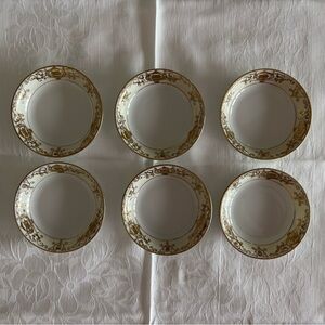 Vintage Noritake Porcelain Christmas Ball Fruit Dessert Bowls
